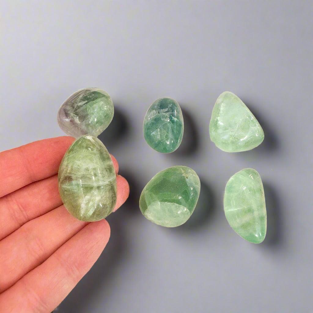 Fluorite Tumbled - AA Grade Healing | Curated by Blackbird & Sage