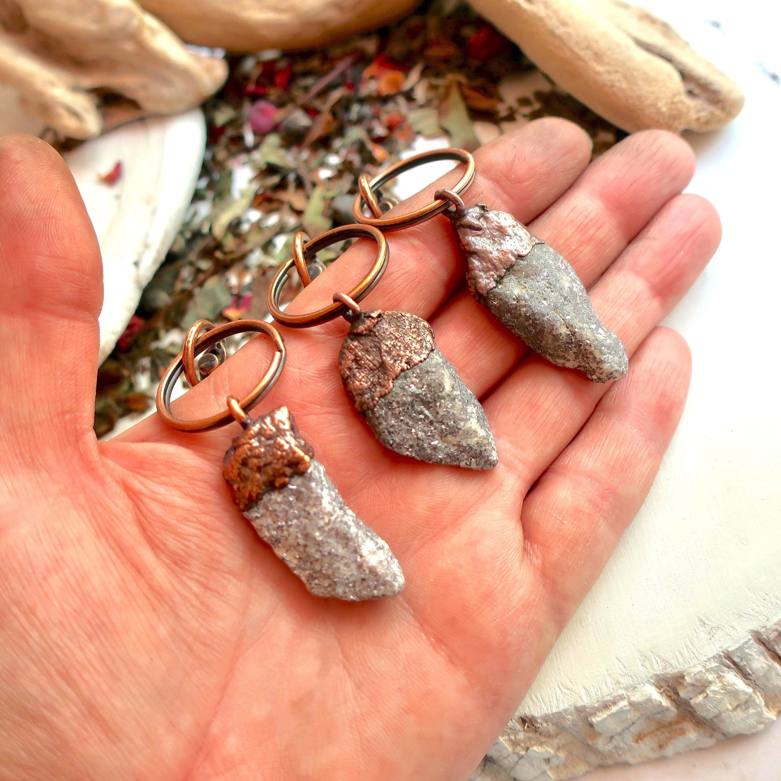 Lepidolite Keychain - Copper | Handmade by Blackbird & Sage